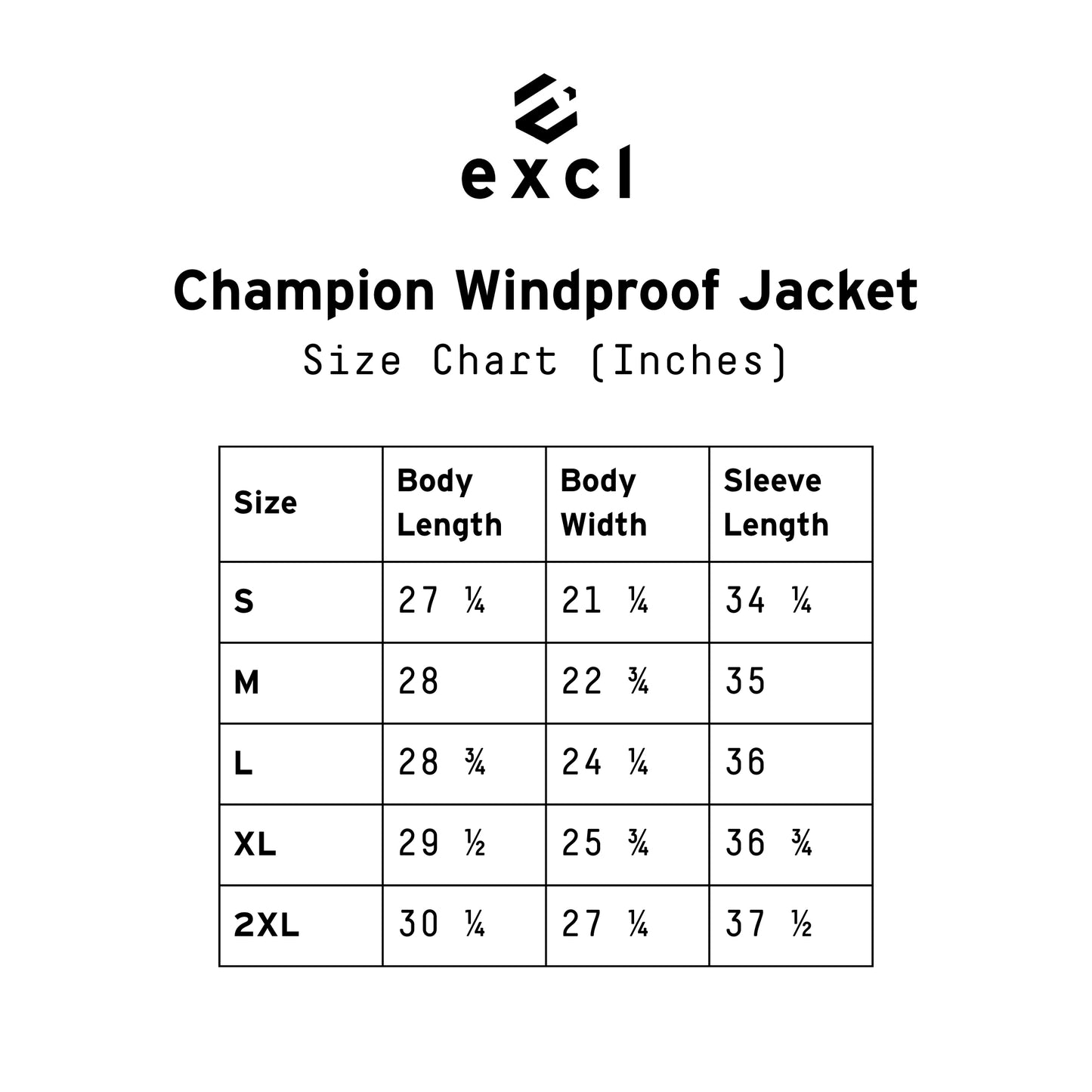 excl x Champion Wind-Proof Jacket